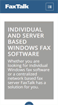 Mobile Screenshot of faxtalk.com