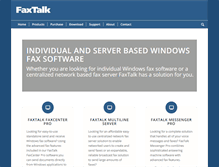 Tablet Screenshot of faxtalk.com